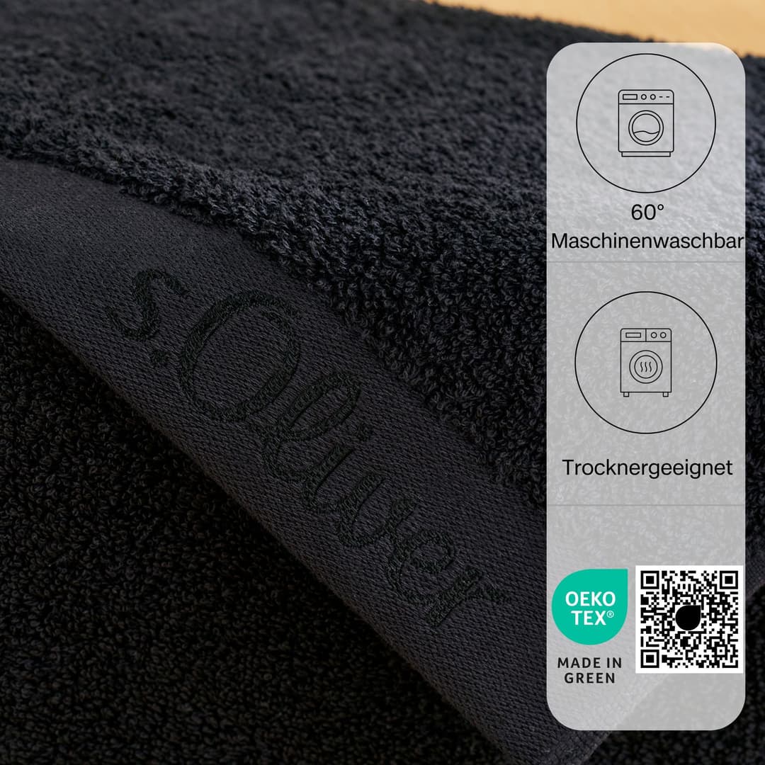 s.Oliver Handtuch | Schwarz