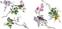 Komar Fensterbild Wedding Birds | Mehrfarbig