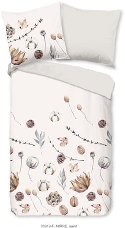 Good morning Mirre Biber Bettwäsche | Beige