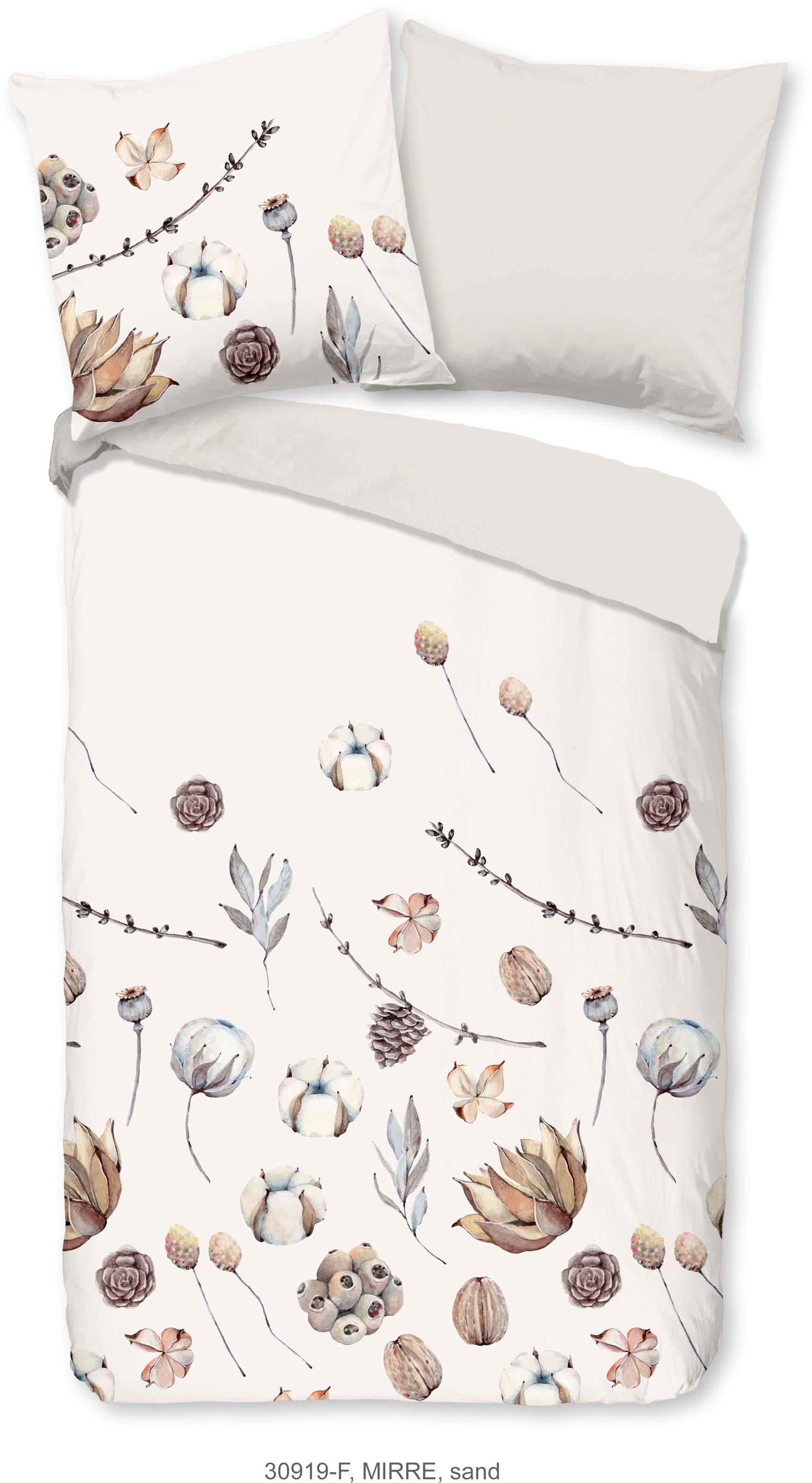 Good morning Mirre Biber Bettwäsche | Beige