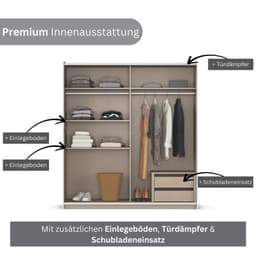rauch Schwebetürenschrank AURELIO | Weiß