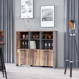 FORTE Highboard Clif | Holztöne