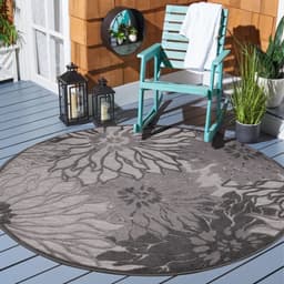 Sanat Teppich Floral 2 Outdoor | Grau