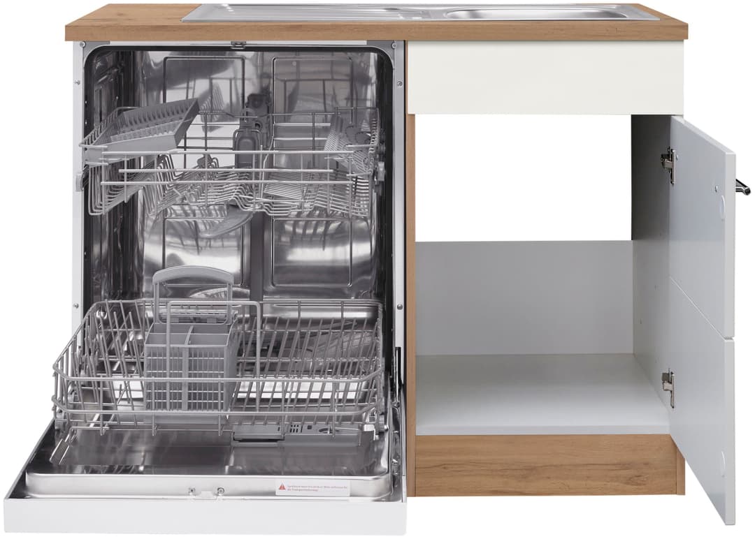 KOCHSTATION Spülenschrank KS-Wien | Holztöne
