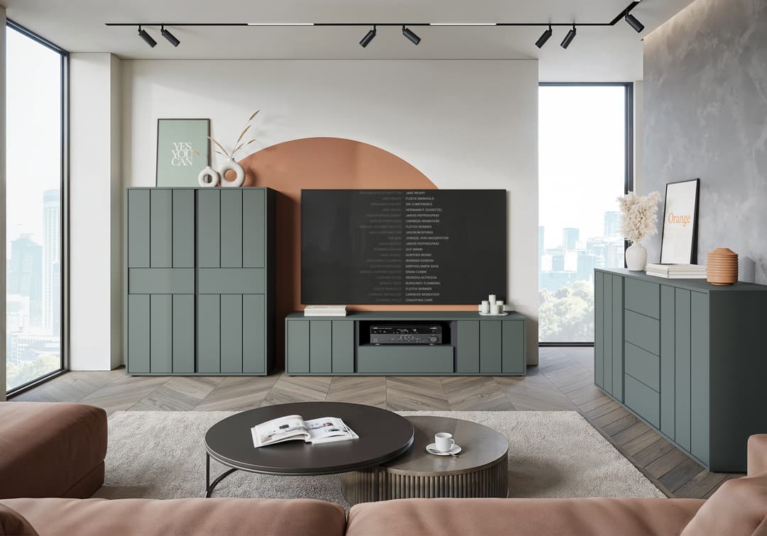 Home affaire Highboard VEDDEL | Grün