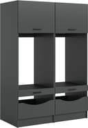 welltime Mehrzweckschrank-Set FALAS | Grau
