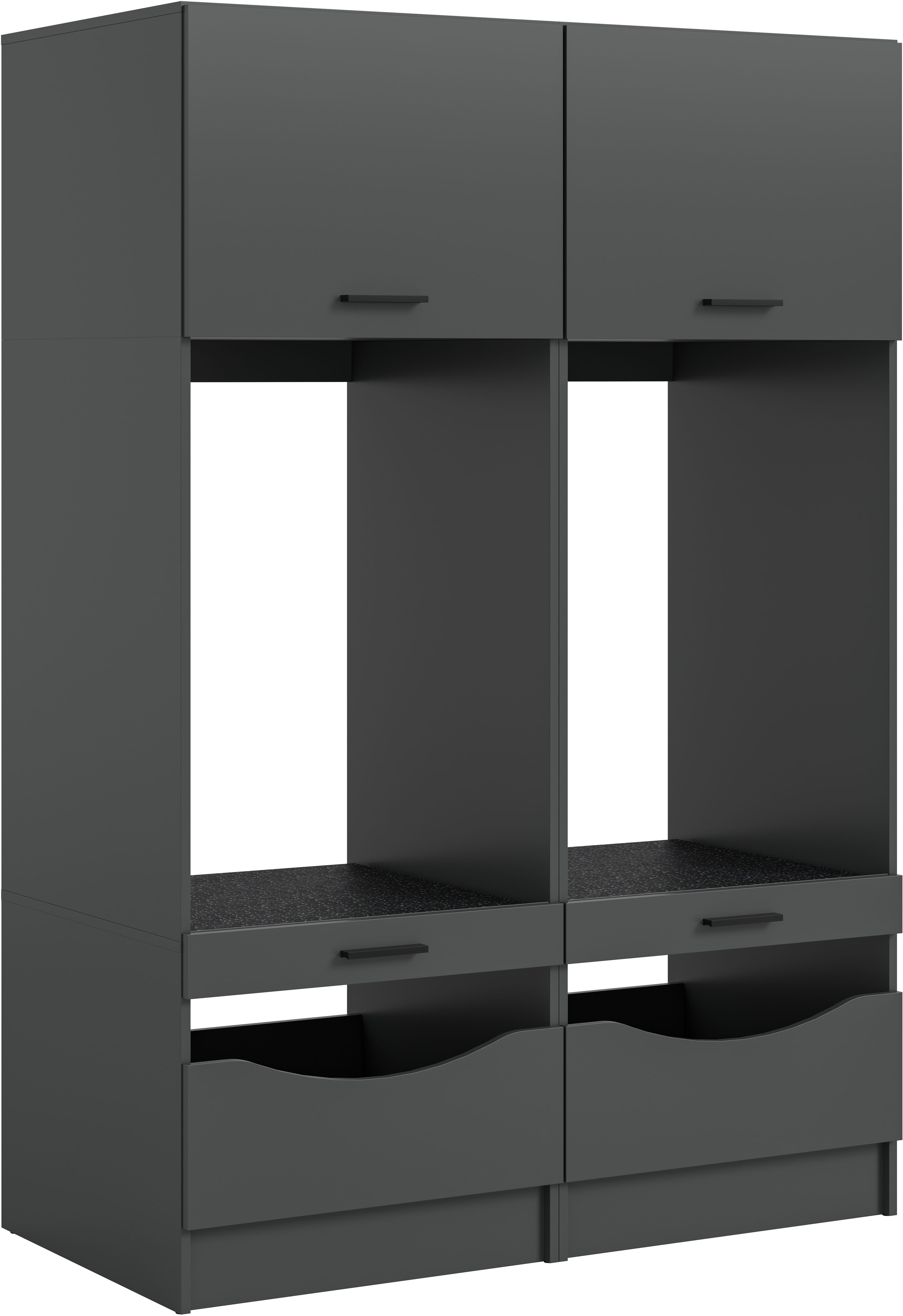 welltime Mehrzweckschrank-Set FALAS | Grau