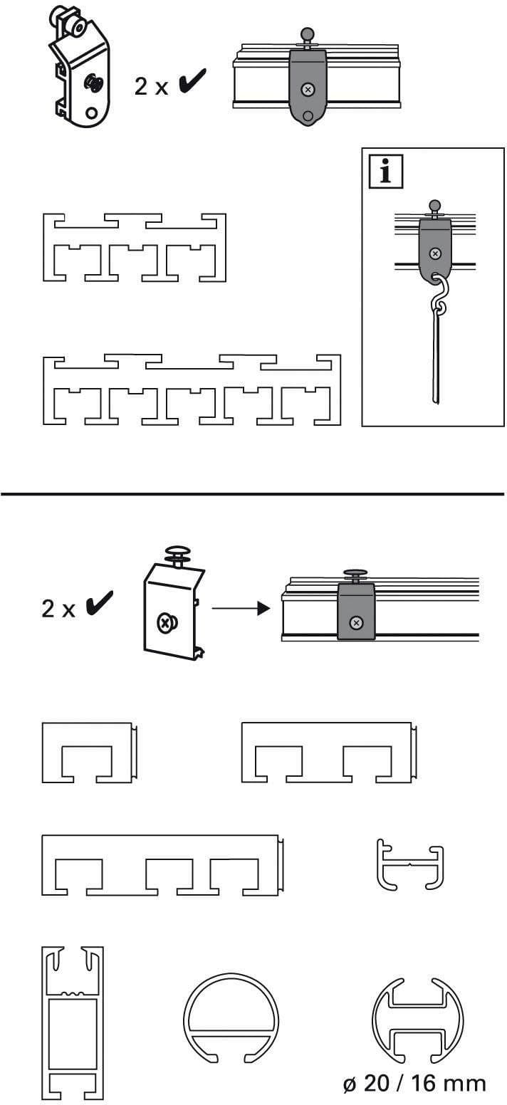 GARDINIA Gardinenröllchen Roller | Weiß