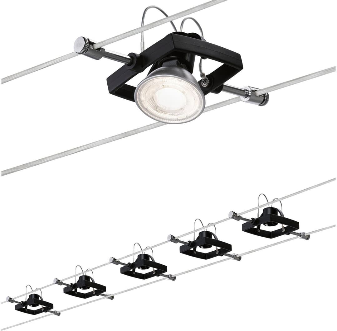 Paulmann LED Deckenleuchte Mac II | Schwarz