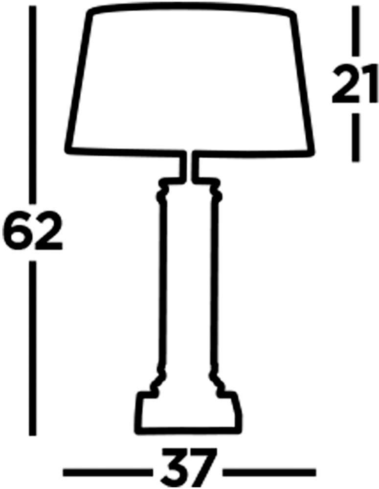 Searchlight Pedestal Table Lamp Tischleuchte | Gold