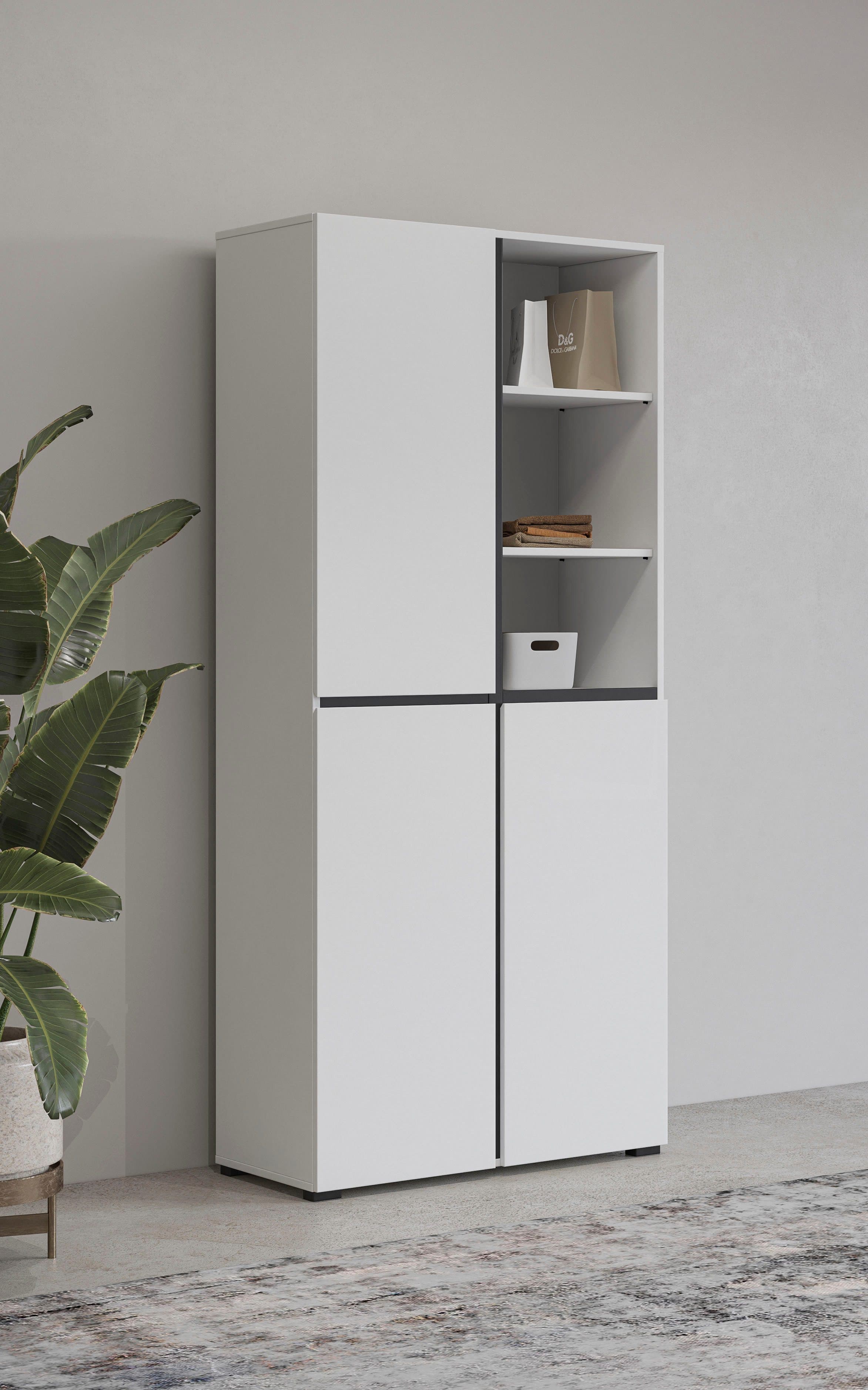OTTO home Schuhschrank Cross | Weiß