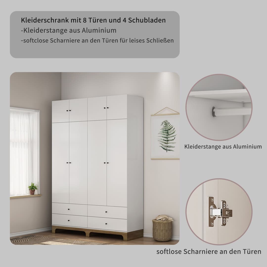 OTTO home Kleiderschrank Oslo | Weiß
