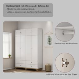 OTTO home Kleiderschrank Oslo | Weiß