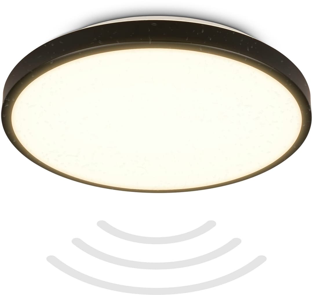 B.K.Licht LED Deckenleuchte BK_DL1615 | Schwarz