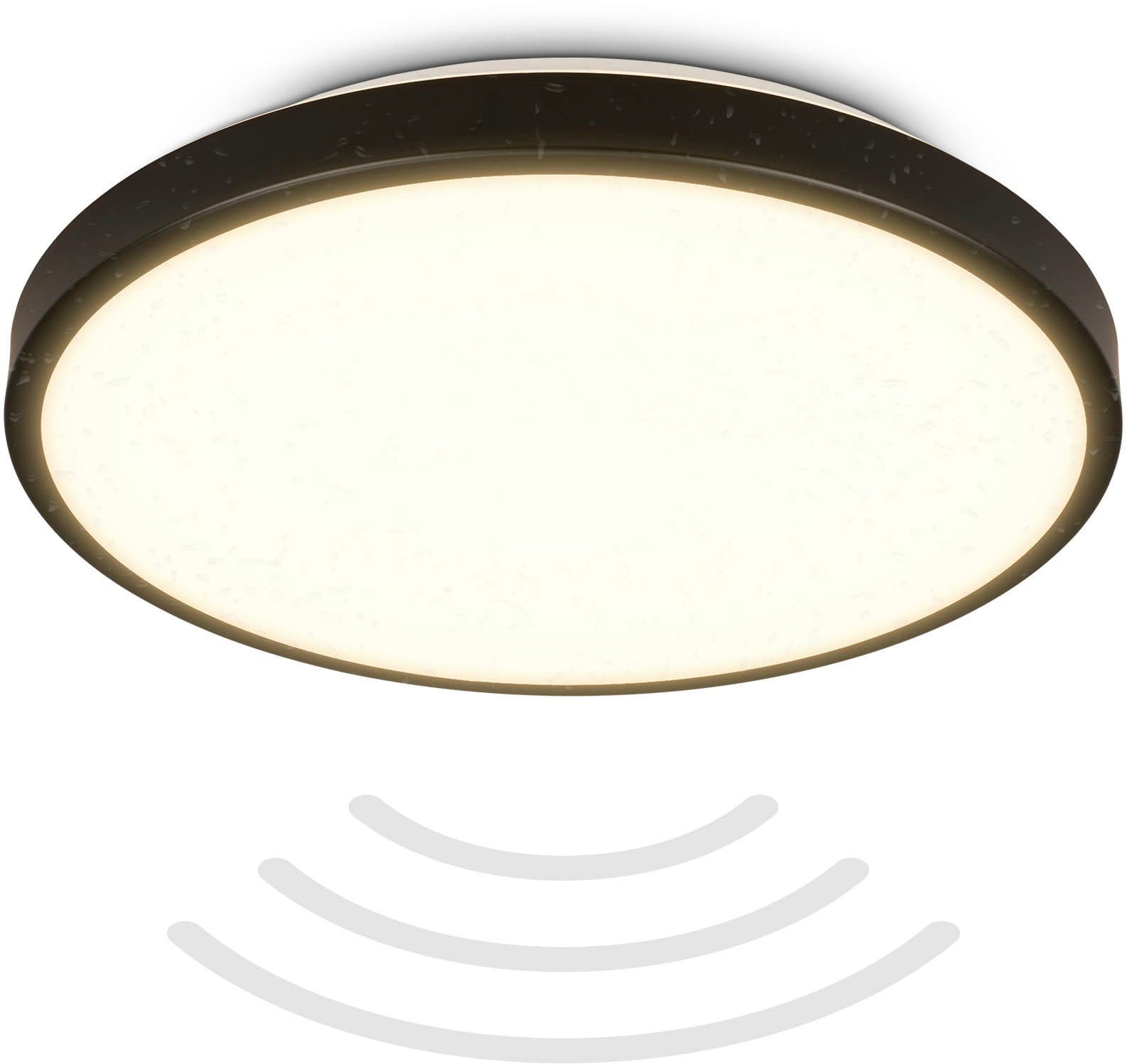 B.K.Licht LED Deckenleuchte BK_DL1615 | Schwarz