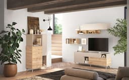 Home affaire Highboard Monaco | Holztöne