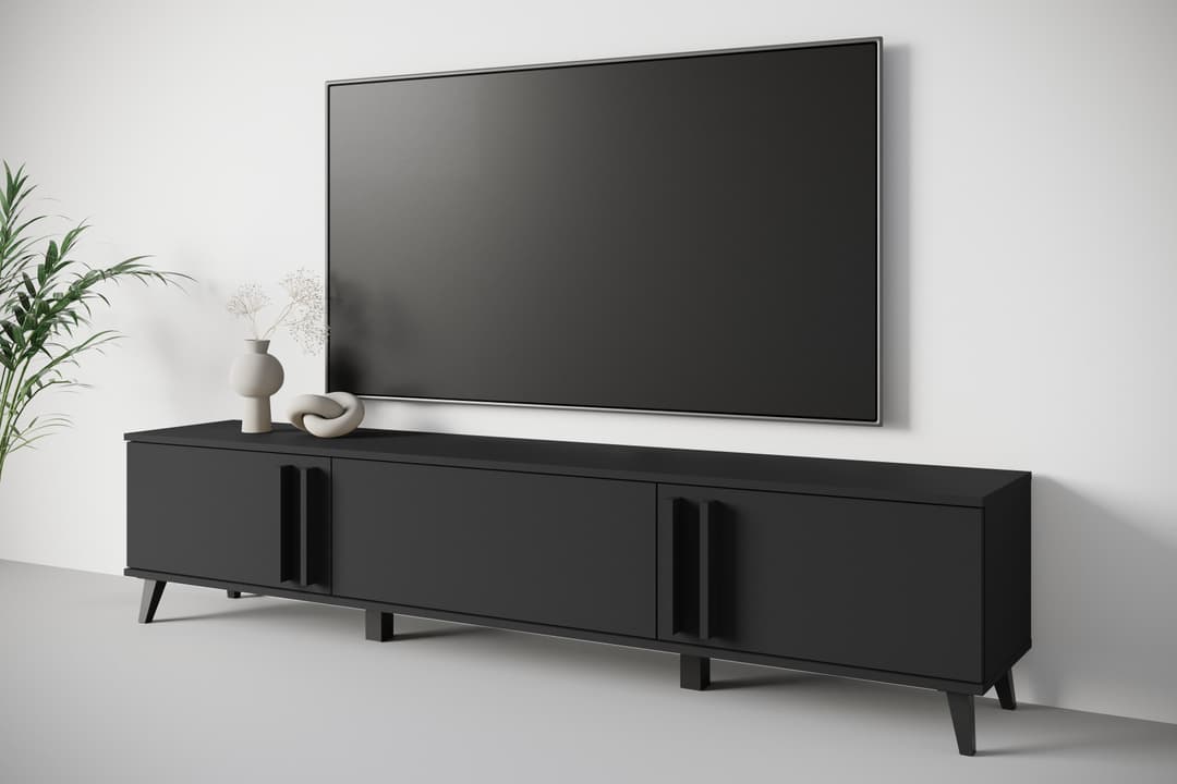 Home affaire Lowboard Helsinki TV-Kommode | Schwarz