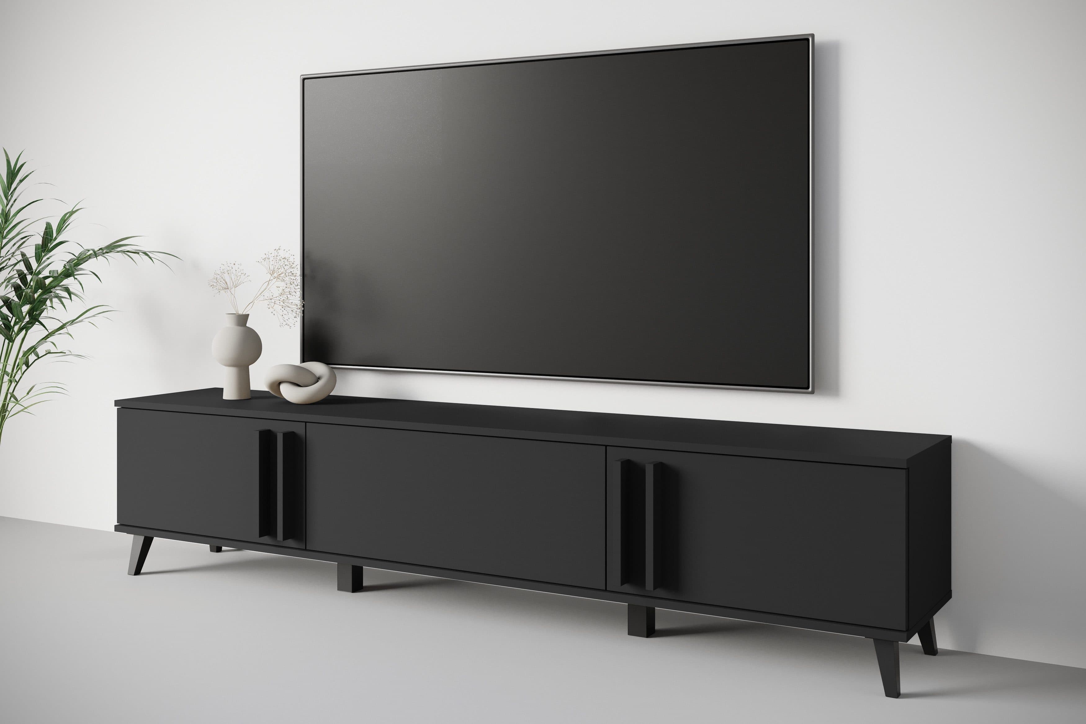 Home affaire Lowboard Helsinki TV-Kommode | Schwarz