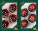 Krebs Glas Lauscha Weihnachtsbaumkugel Heilige Nacht | Rot