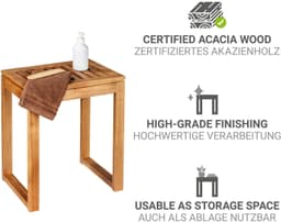 WENKO Badhocker Fondi | Holztöne