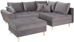 Home affaire Ecksofa Rice L-Form | Grau