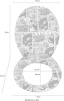 WENKO WC-Sitz Pop-Art | Mehrfarbig 5
