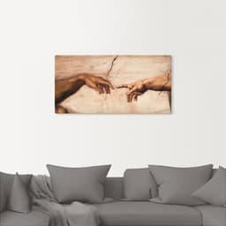 Artland Wandbild Hände | Braun