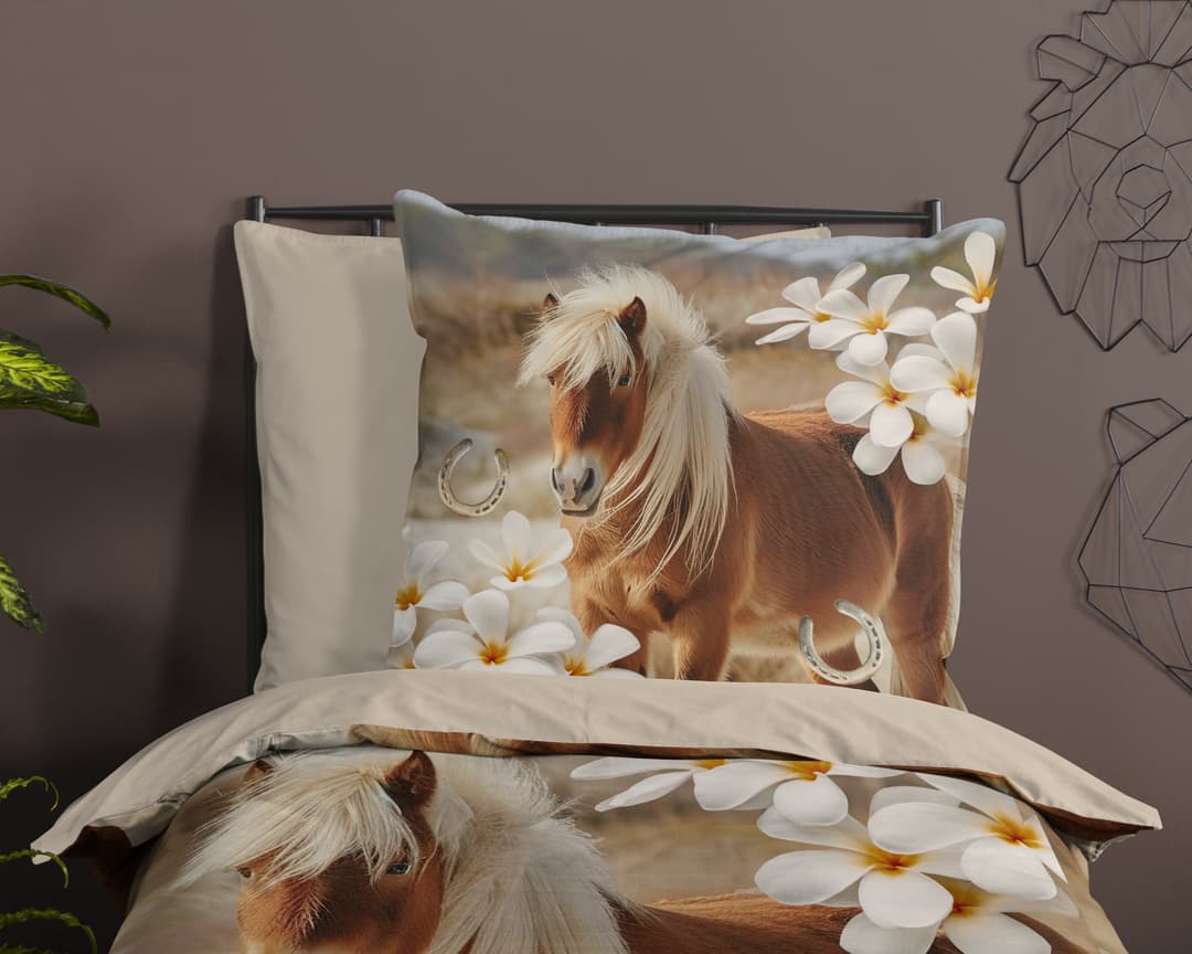 PURE luxury collection Kinderbettwäsche Fabi | Beige