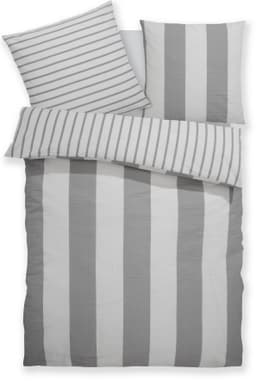 OTTO home Bettwäsche Sari Seersucker 2-teilig | Grau