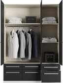 priess Kleiderschrank Barcelona | Schwarz 4