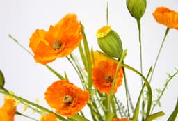 Kunstblume Mohnblumen | Orange