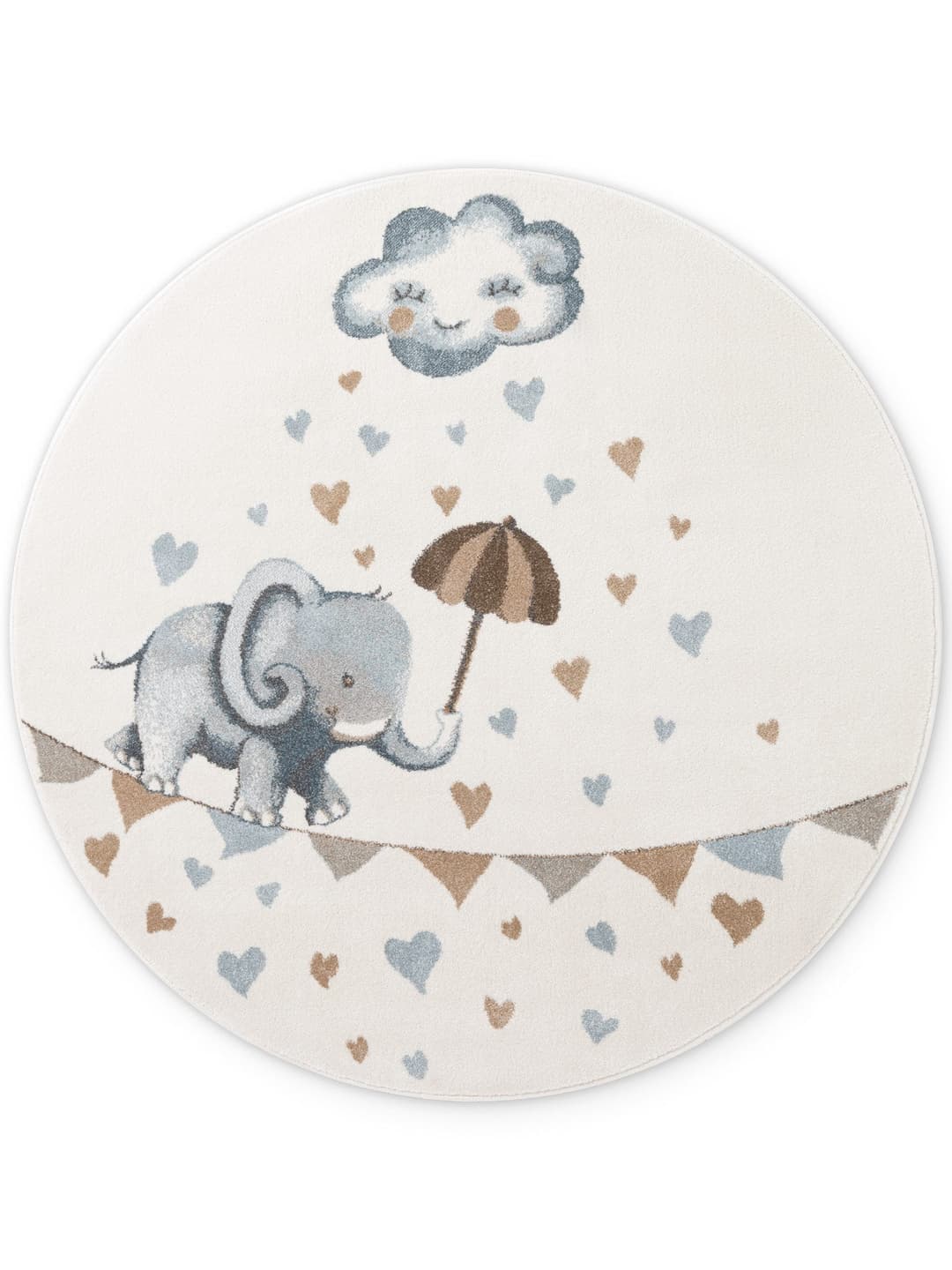 Villeroy & Boch Kinderteppich Walk like an Elephant Rainy | Mehrfarbig
