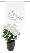 HOME WOHNIDEEN Scheibengardine SYLIA | Grau 2