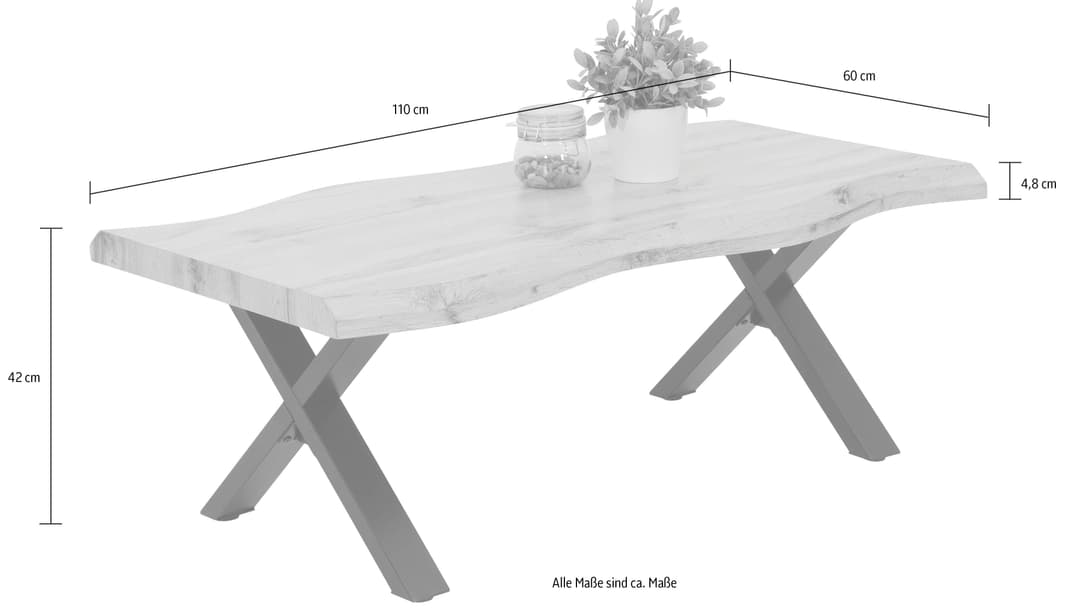 HELA Couchtisch GERD | Holztöne