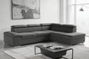 sit&more Ecksofa Valentine L-Form | Grau