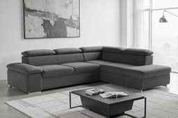 sit&more Ecksofa Valentine L-Form | Grau