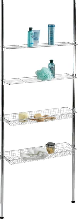 Wenko Badregal Ellera Teleskopregal | Silber