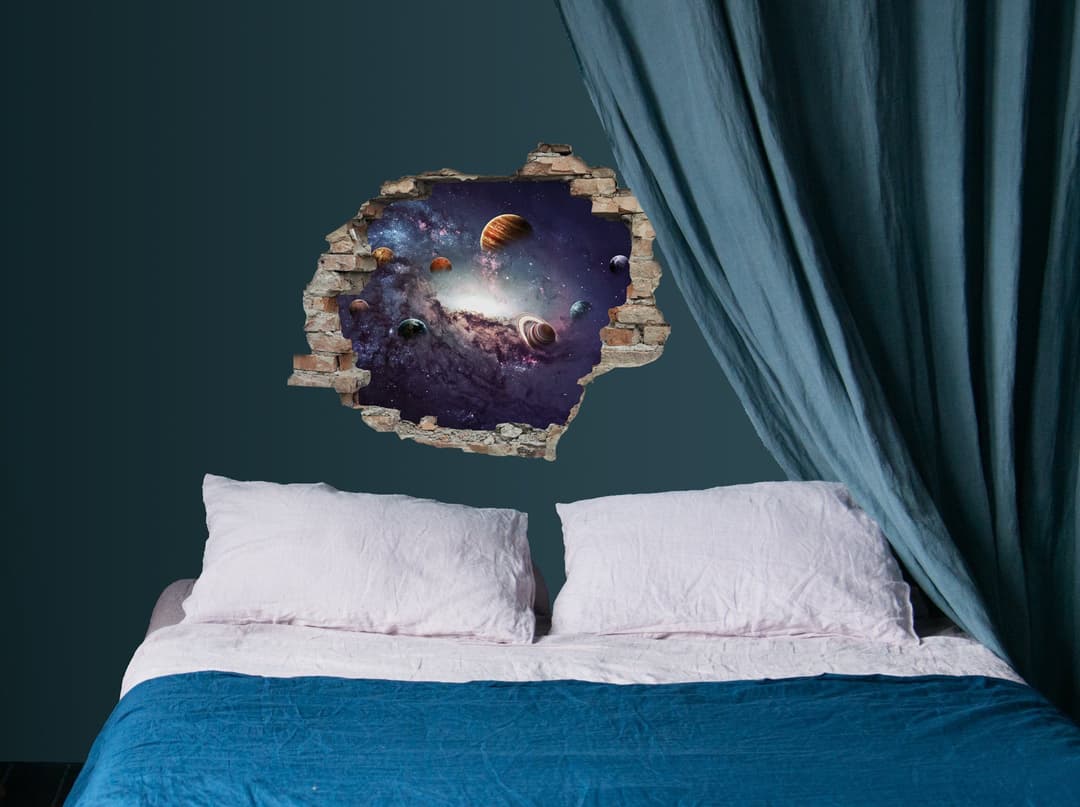queence Wandtattoo Planeten | Mehrfarbig