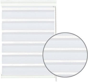 Doppelrollo mit Aluminiumkassette | Weiß
