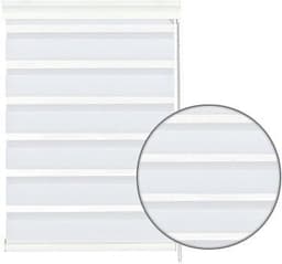 Doppelrollo mit Aluminiumkassette | Weiß
