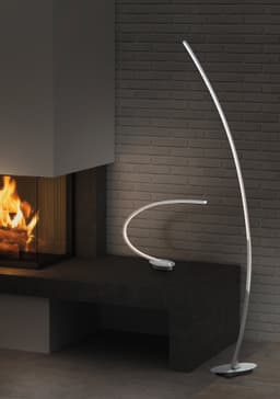 Reality Leuchten LED Stehlampe Solo | Silber