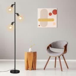 Briloner Leuchten Stehlampe KUGLO | Schwarz