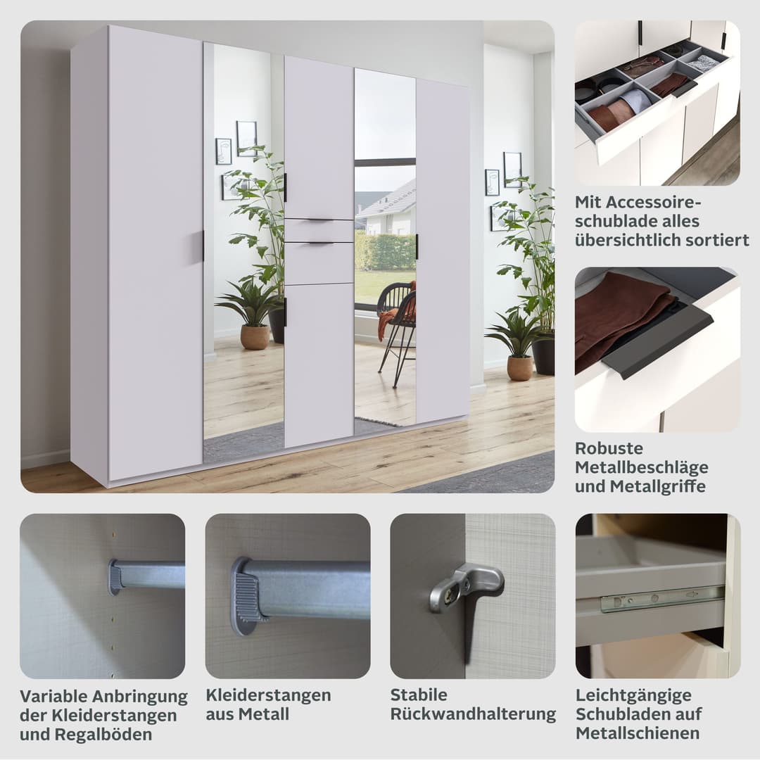Wimex Drehtürenschrank Moldau | Weiß