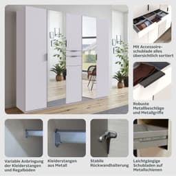 Wimex Drehtürenschrank Moldau | Weiß