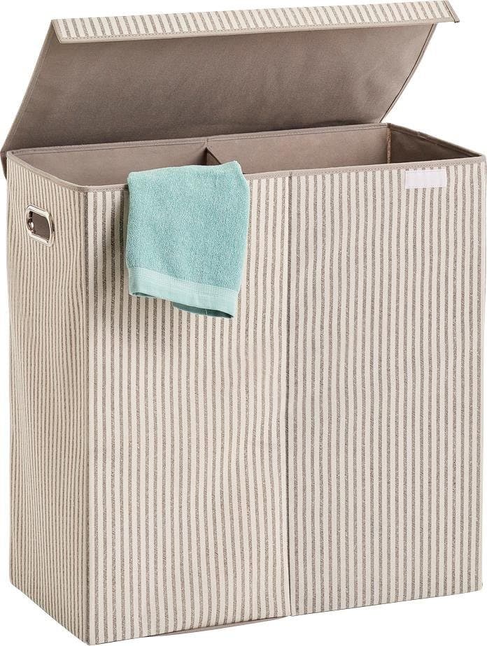 Zeller Present Wäschesortierer Stripes | Beige