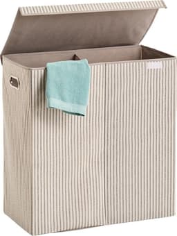 Zeller Present Wäschesortierer Stripes | Beige