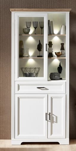 Innostyle Vitrine Jasmin | Weiß