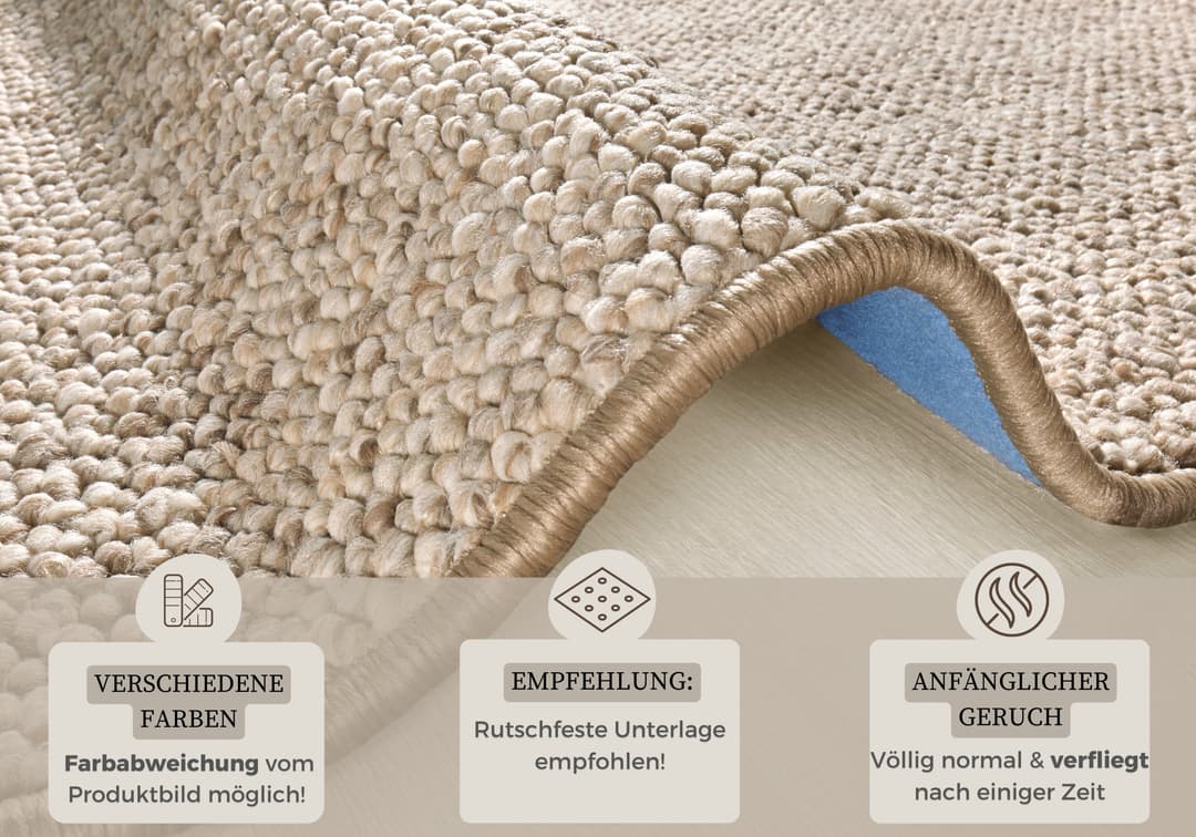 HANSE Home Teppich Wolly 2 | Beige