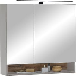 BASIC by Balculina Spiegelschrank Denver | Grau