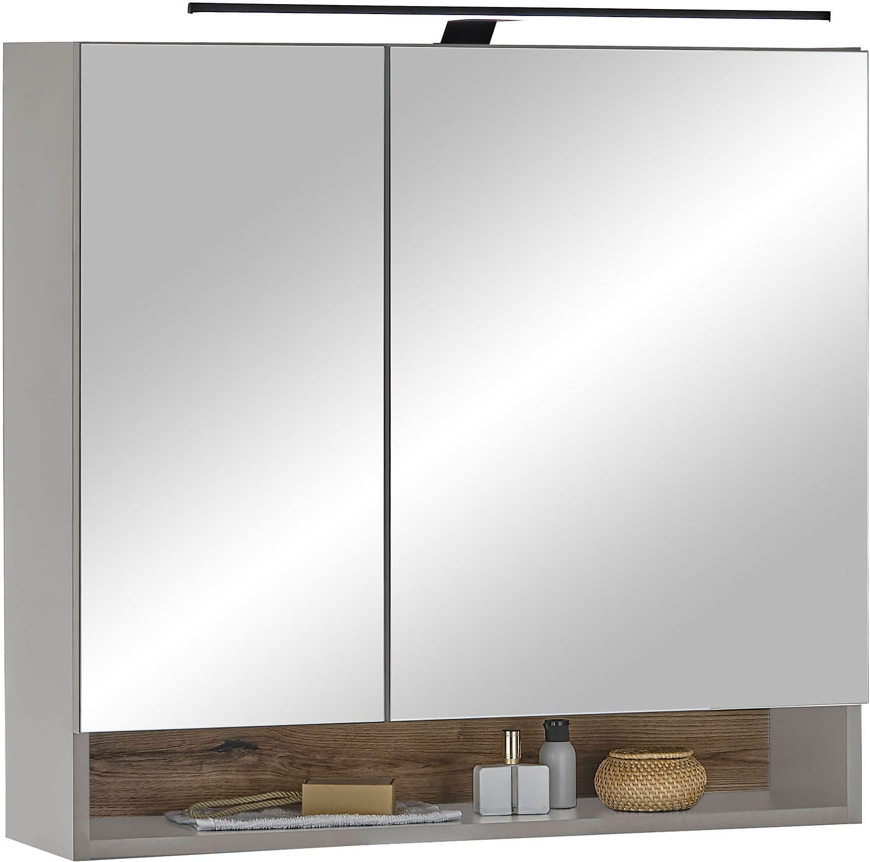 BASIC by Balculina Spiegelschrank Denver | Grau